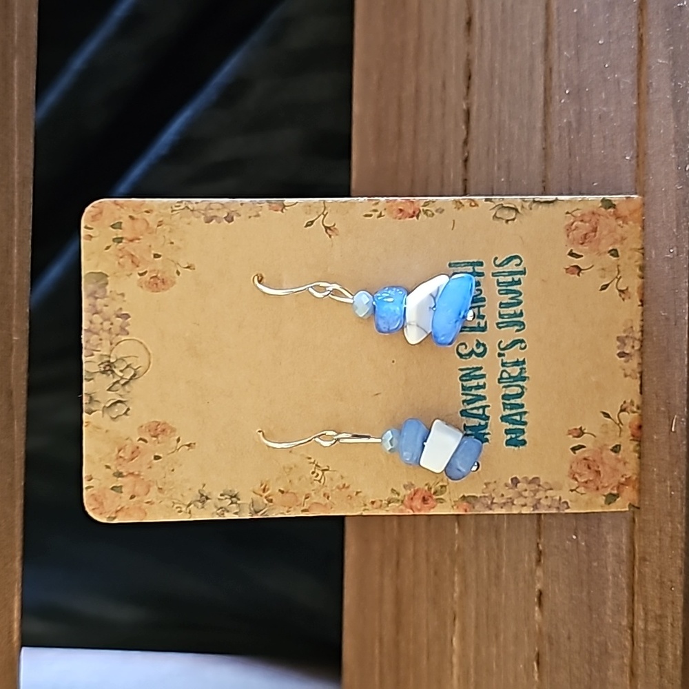 MLB natural stones earrings